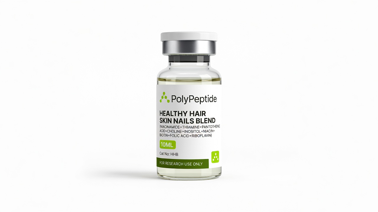 Healthy Hair Skin Nails Blend (Niacinamide+Thiamine+Pantothenic Acid+Choline+Inositol+Niacin+Biotin+Folic Acid+Riboflavin) product photo